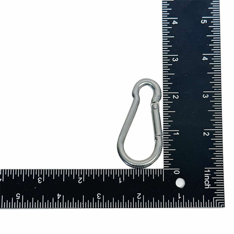 20 Pcs Marine T316 Stainless Steel 1/4" Snap Hook 180 Lbs WLL Spring Snap Hook