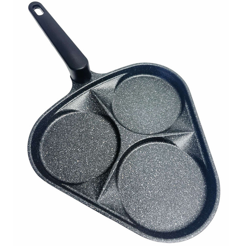 3 Egg Hole Pan Fry Pan 5 Layer Marble Coating Omelet Pan Skillet Non Stick Frying Pan