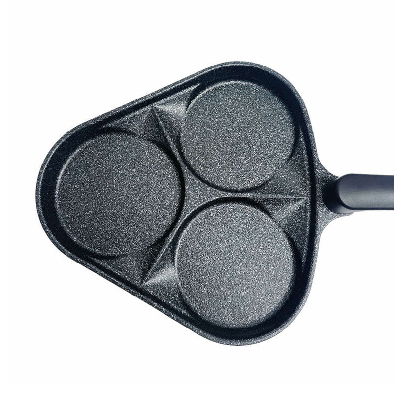 3 Egg Hole Pan Fry Pan 5 Layer Marble Coating Omelet Pan Skillet Non Stick Frying Pan