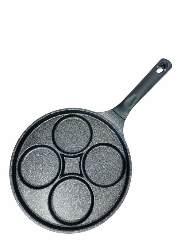 4 Egg Hole Pan Fry Pan 5 Layer Marble Coating Omelet Pan Skillet Non Stick Frying Pan