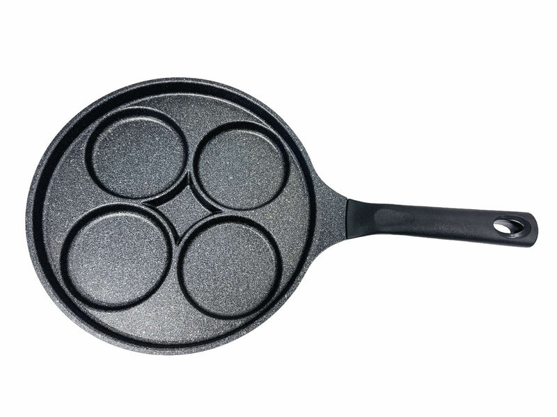 4 Egg Hole Pan Fry Pan 5 Layer Marble Coating Omelet Pan Skillet Non Stick Frying Pan