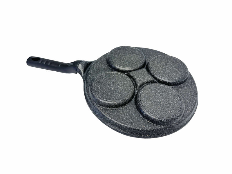 4 Egg Hole Pan Fry Pan 5 Layer Marble Coating Omelet Pan Skillet Non Stick Frying Pan