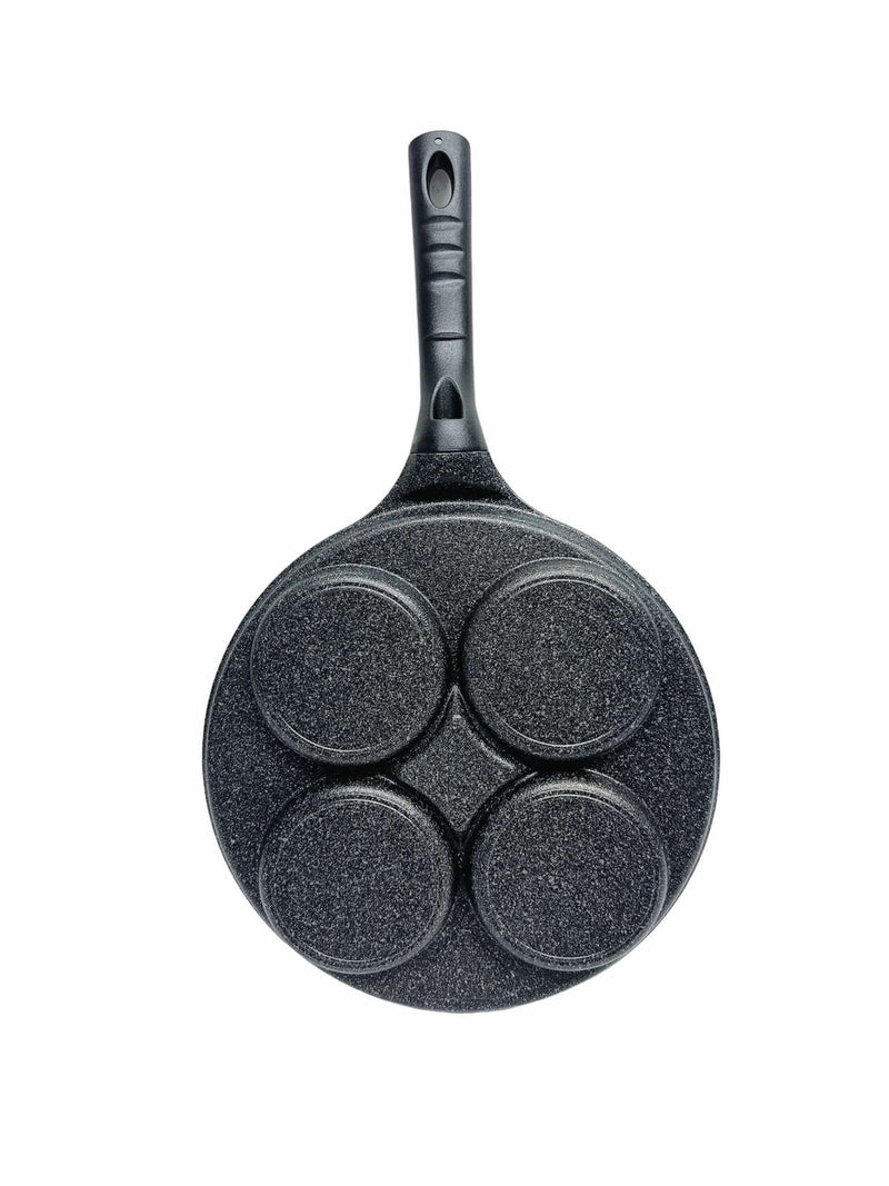 4 Egg Hole Pan Fry Pan 5 Layer Marble Coating Omelet Pan Skillet Non Stick Frying Pan