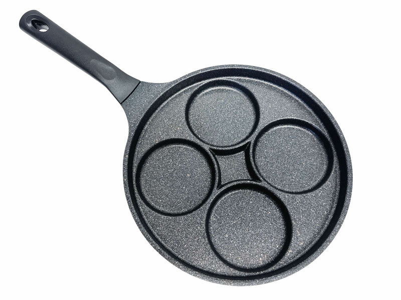 4 Egg Hole Pan Fry Pan 5 Layer Marble Coating Omelet Pan Skillet Non Stick Frying Pan