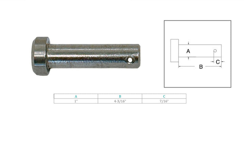 Marine Boat 316 Stainless Steel Clevis Pin Round Pin Hitch Yacht Sailing