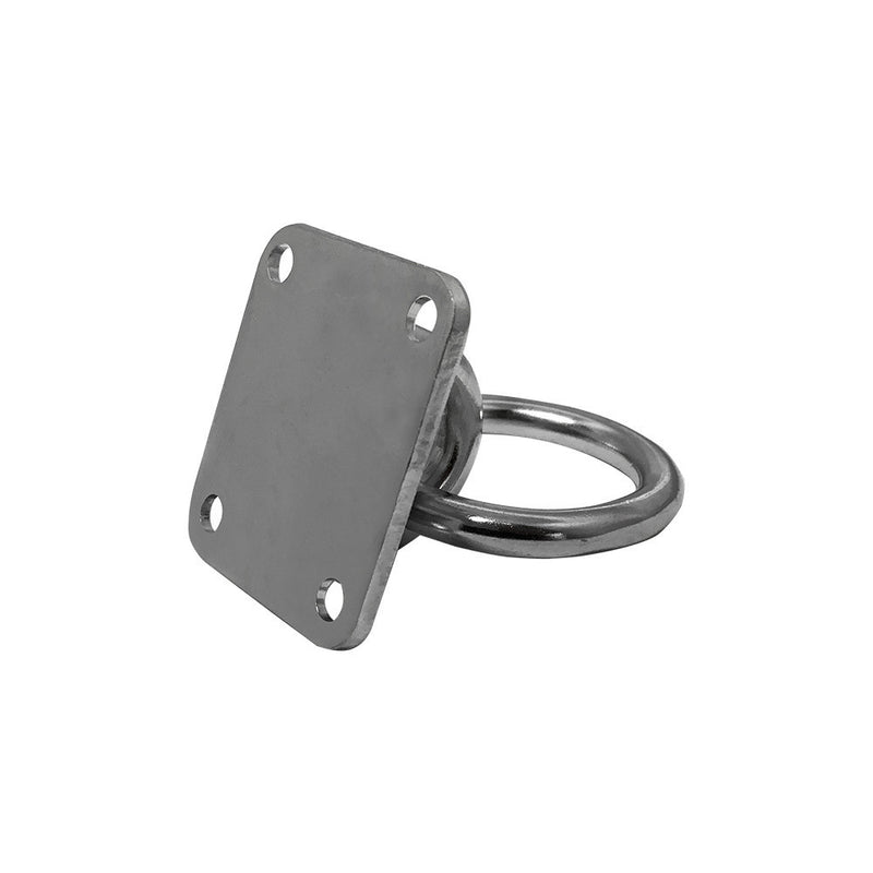 Stainless Steel 304 Square Pad Eye Plate W Ring 3/16",1/4",5/16" Welded Formed Marine Rigging