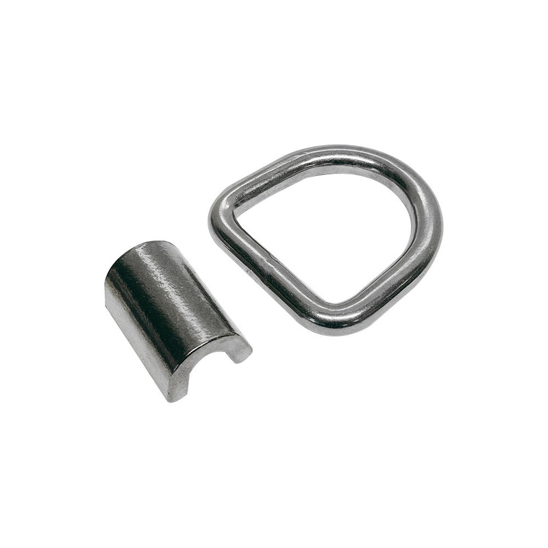 Stainless Steel T316 Weld-On Lashing Ring D-Ring Marine Boat Anchor Ring