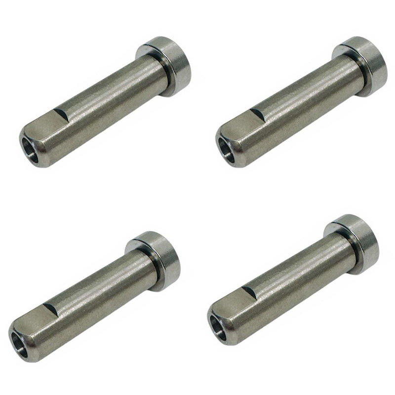 4 Pcs Marine Boat 316 Stainless Steel 1/8" Push And Go Swageless Dome 1/8" Cable