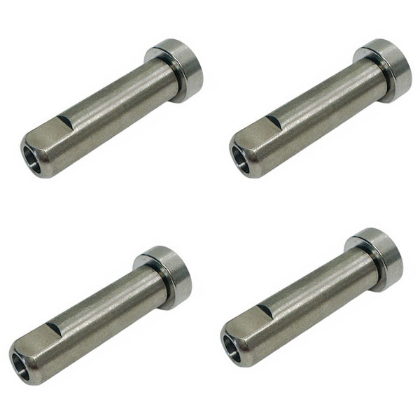 4 Pcs Marine Boat 316 Stainless Steel 1/4" Push And Go Swageless Dome 1/4" Cable