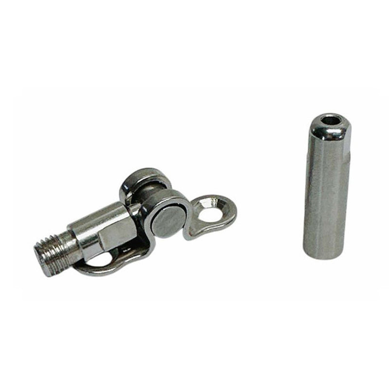 Marine T316 Stainless Steel 1/8" Push And Go Swageless Deck Toggle 1/8" Cable