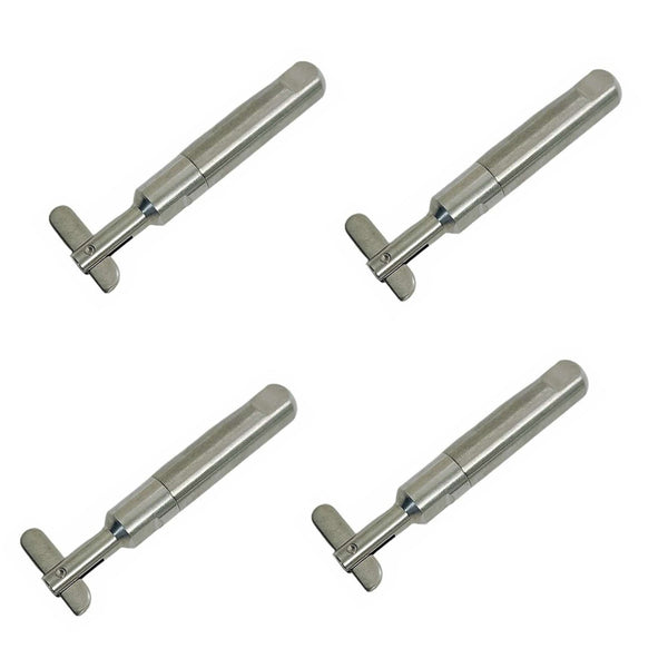 4 Pc Marine 316 Stainless Steel 3/16" Push And Go Swageless Drop Pin 3/16" Cable