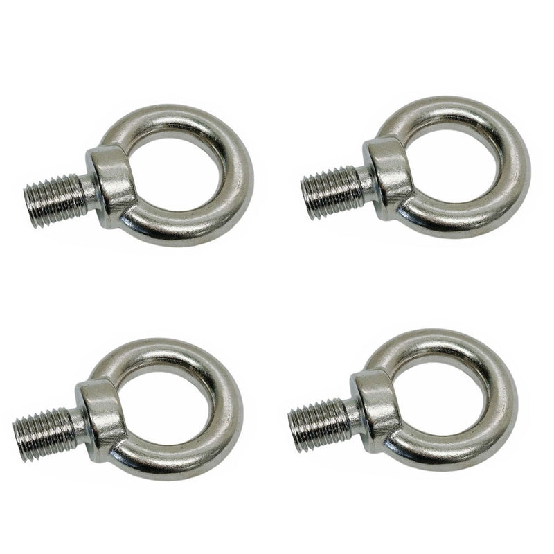 4 Pcs Marine T316 Stainless Steel 7/8'' Eye Bolt 8,200 Lbs WLL Lifting Eye Bolt