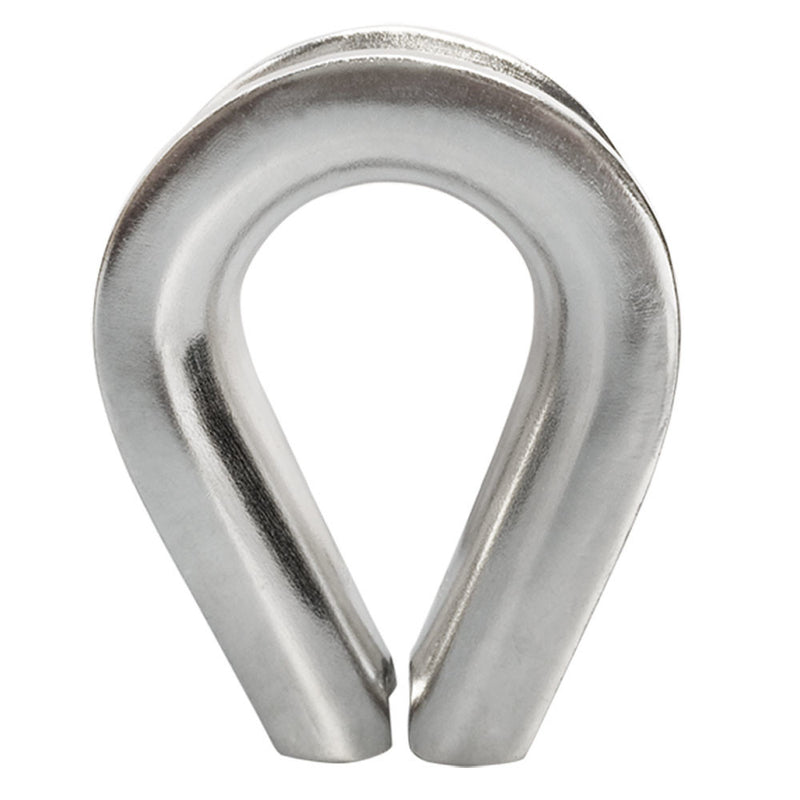 Stainless Steel 316 HEAVY DUTY Wire Rope Thimble 1/8", 3/16", 5/16", 3/8", 1/2", 3/4", 7/8"