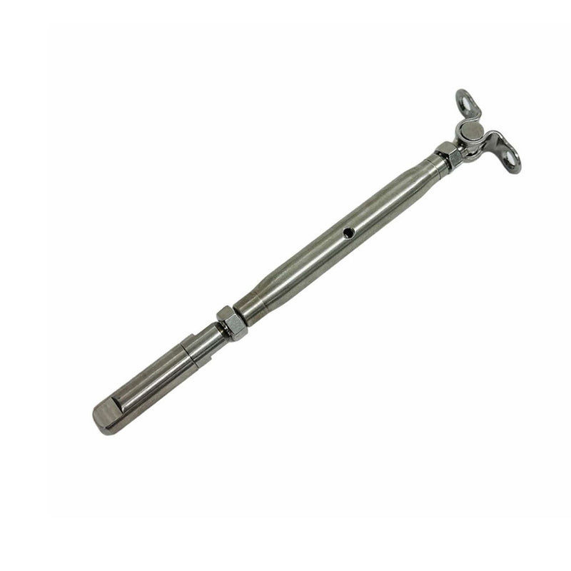 T316 Stainless Steel 1/4" Push And Go Deck Toggle Turnbuckle 5/16"-18 Thread