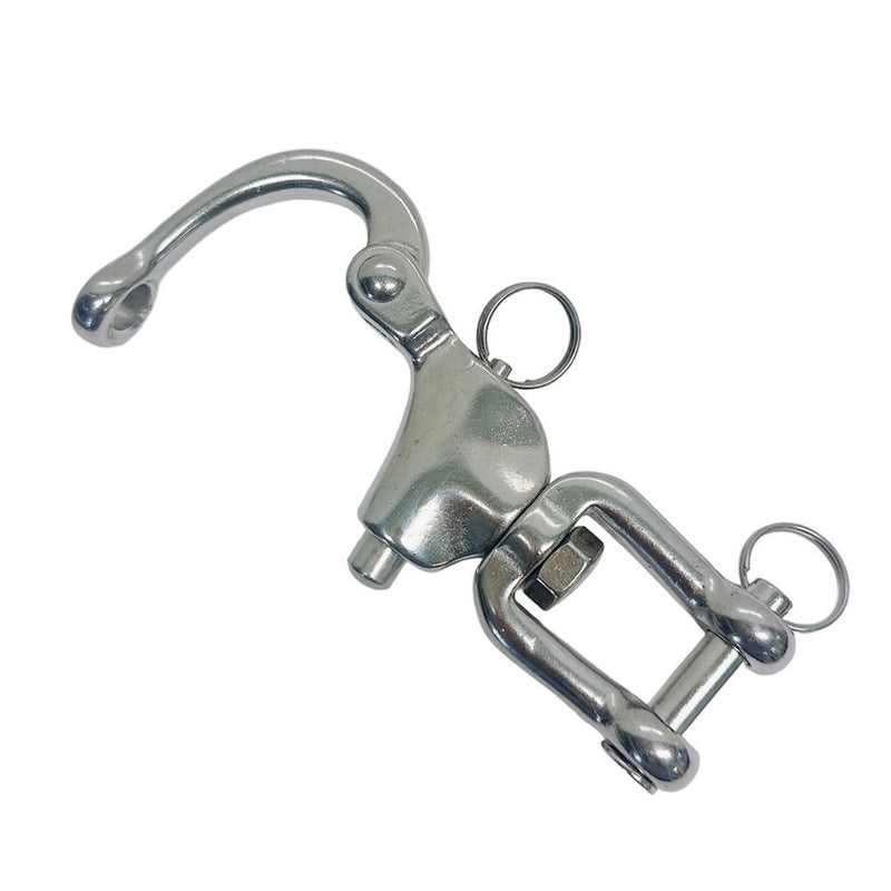 4 Pc 5 SWIVEL JAW Snap Shackle  SS316 Stainless Steel Shackle Forged Boat Anchor