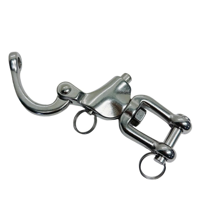 4 Pc 5 SWIVEL JAW Snap Shackle  SS316 Stainless Steel Shackle Forged Boat Anchor