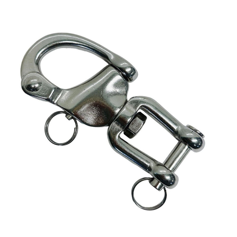 4 Pc 5 SWIVEL JAW Snap Shackle  SS316 Stainless Steel Shackle Forged Boat Anchor