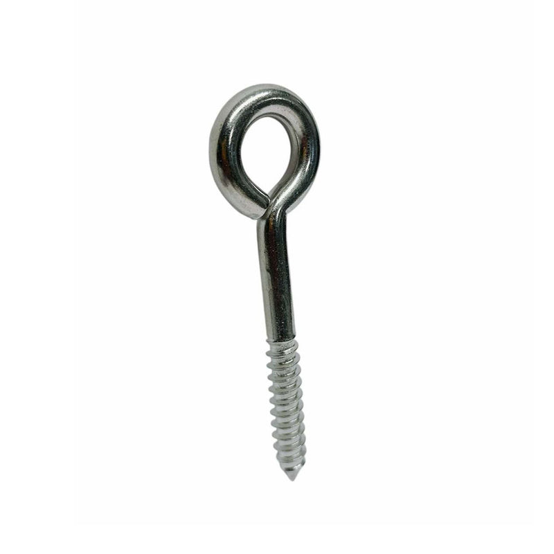 Marine Boat 3/8" x 3" Stainless Steel T316 Lag Eye Bolt Screw Threading