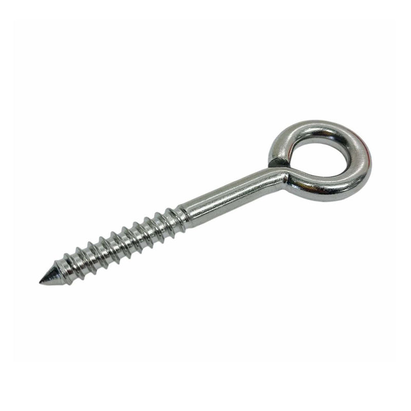 Marine Boat 3/8" x 3" Stainless Steel T316 Lag Eye Bolt Screw Threading