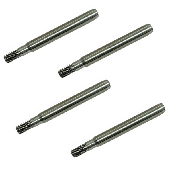 4 Pc Marine T316 Stainless Steel 1/8" Cable Hand Swage Stud Wire Rope Cable Rail