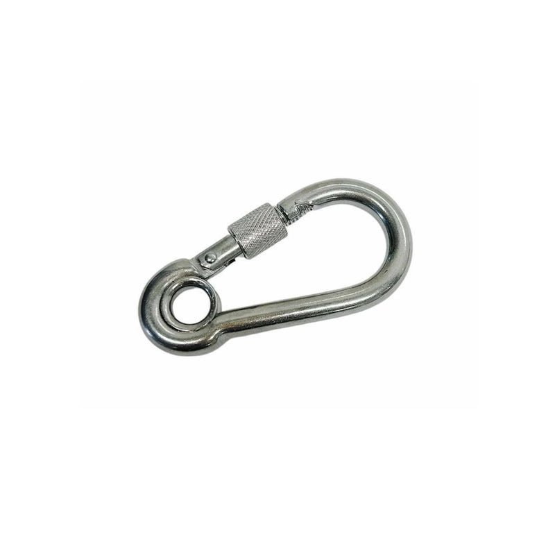 Marine 5/16" Stainless Steel 316 Spring Snap Hook with Eyelet & Screw 400 LB WLL