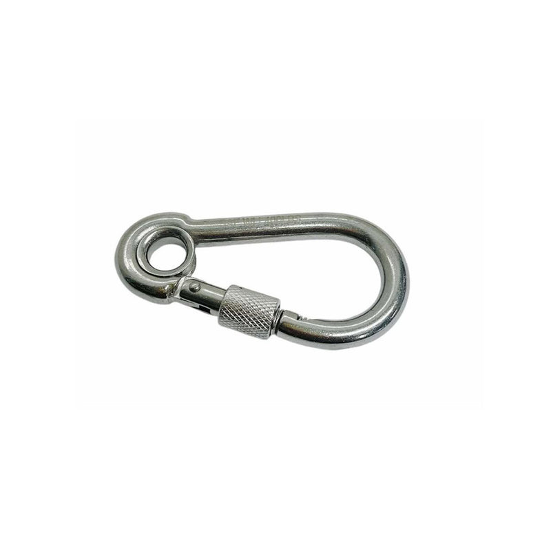 Marine 5/16" Stainless Steel 316 Spring Snap Hook with Eyelet & Screw 400 LB WLL