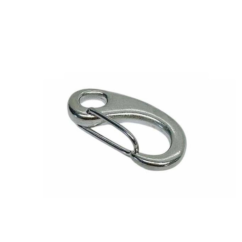 2" Stainless Steel 316 Gate Snap Hook Carabiner Boat Rigging 400 Lbs