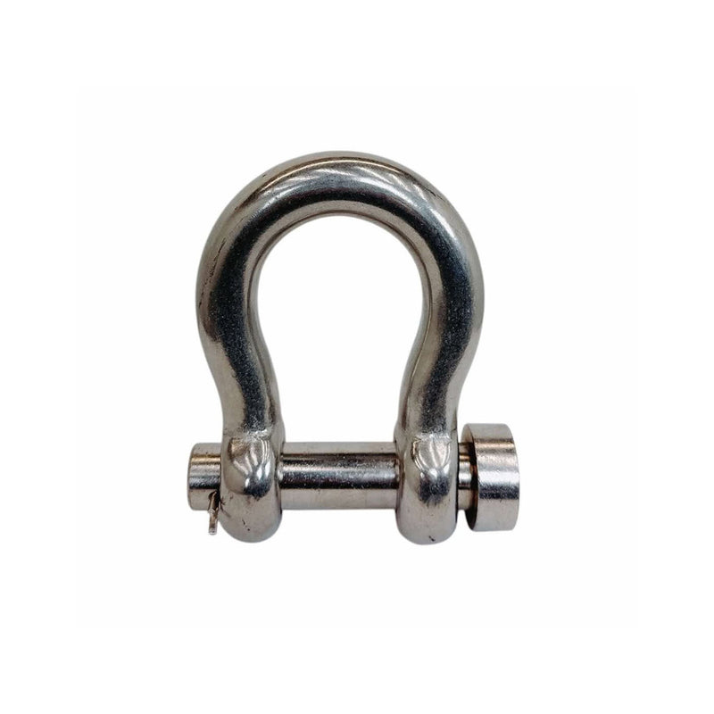 Marine Mil-Spec Stainless Steel Forged 1" Round Pin Anchor Shackle 10,000Lb WLL