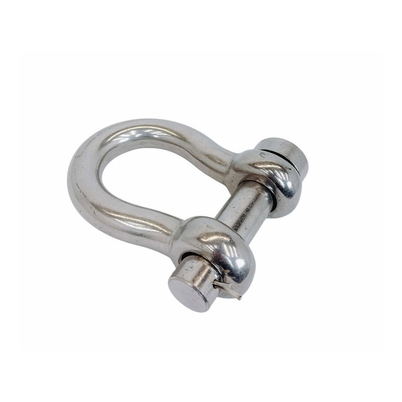 Marine Mil-Spec Stainless Steel Forged 1" Round Pin Anchor Shackle 10,000Lb WLL