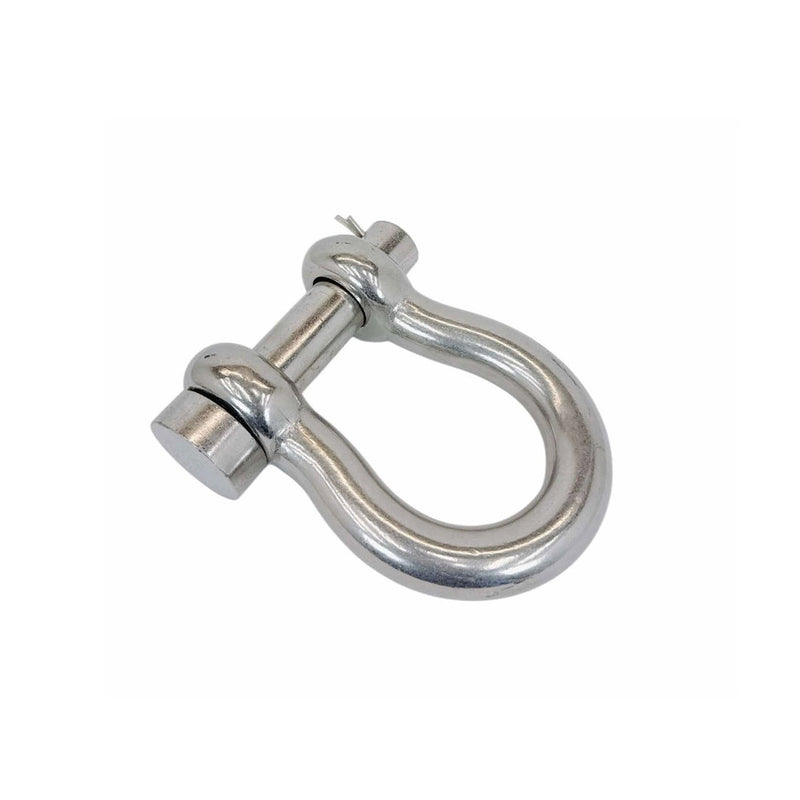 Marine Mil-Spec Stainless Steel Forged 1" Round Pin Anchor Shackle 10,000Lb WLL