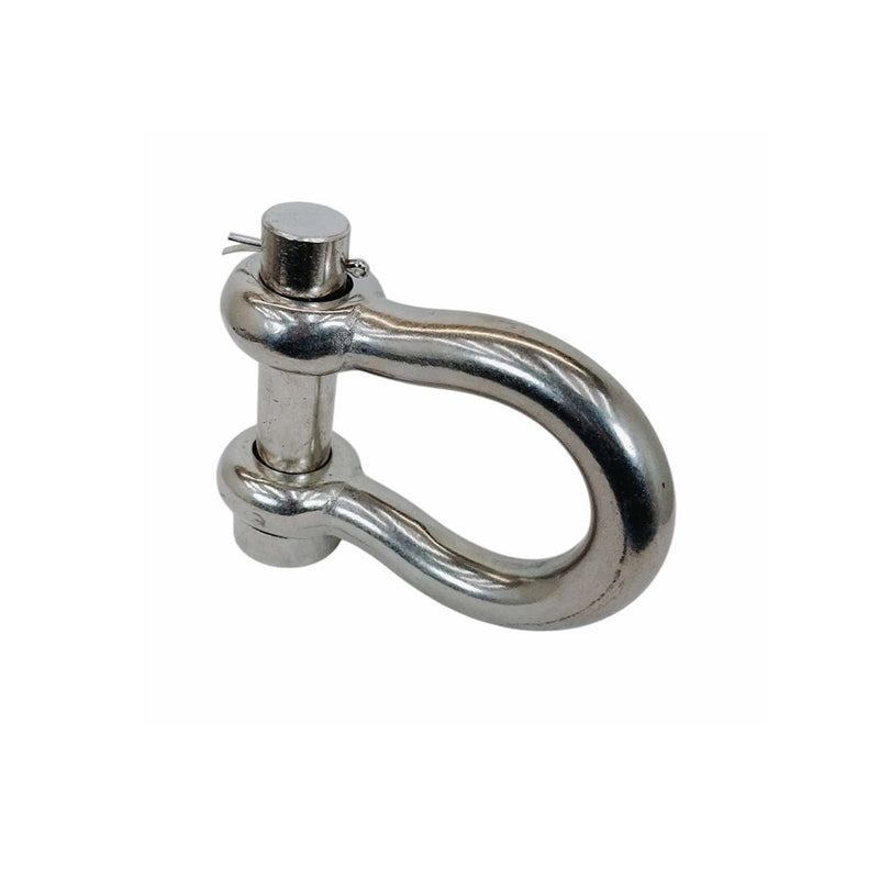 Marine Mil-Spec Stainless Steel Forged 1" Round Pin Anchor Shackle 10,000Lb WLL