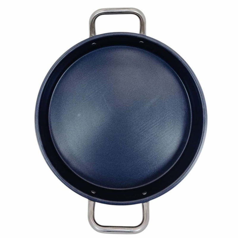 16-1/2" Round Stainless Steel Flat Comal Griddle Pan Grill Tray Cook Non-Stick