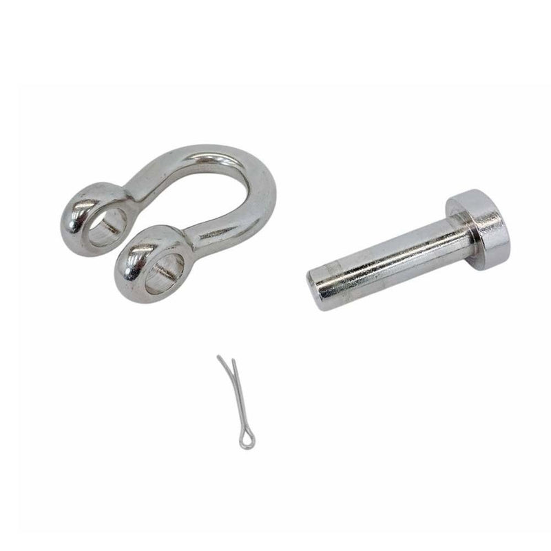 Mil-Spec T316 Stainless Steel Forged 1/2" Round Pin Anchor Shackle 3,000Lb WLL