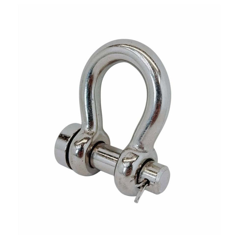 4 Pcs Mil-Spec T316 Stainless Steel 7/16" Round Pin Anchor Shackle 2000Lb WLL