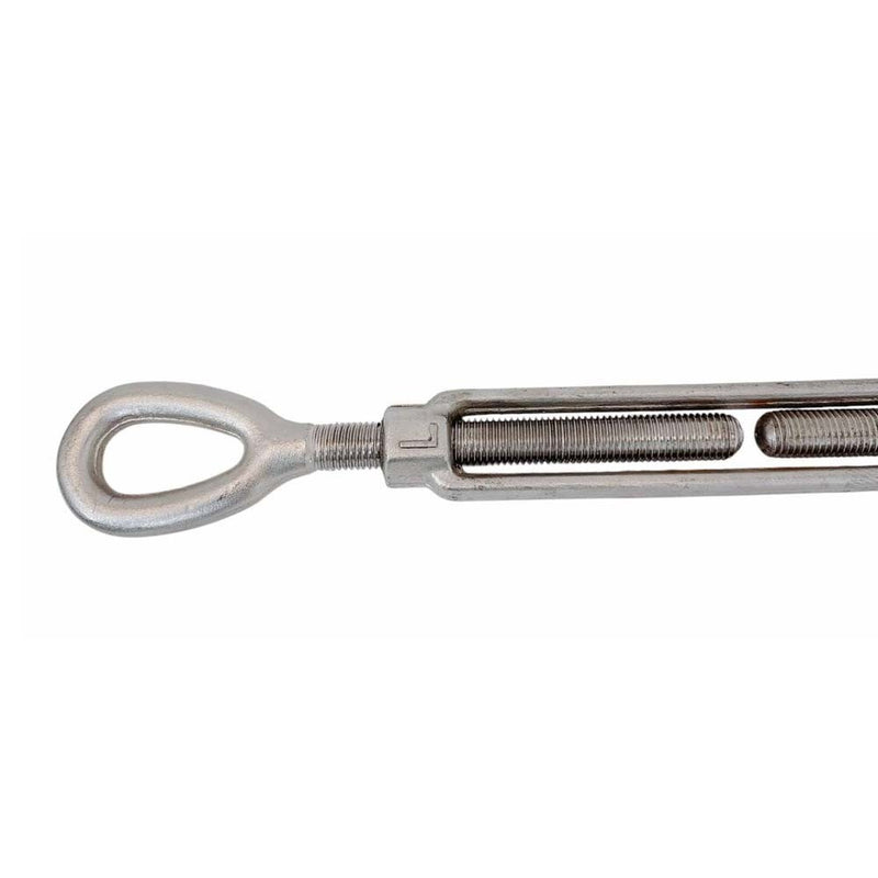 316 Stainless Steel Mil-Spec Drop Forged 1" x 12" EYE EYE Turnbuckle 8000 Lb WLL