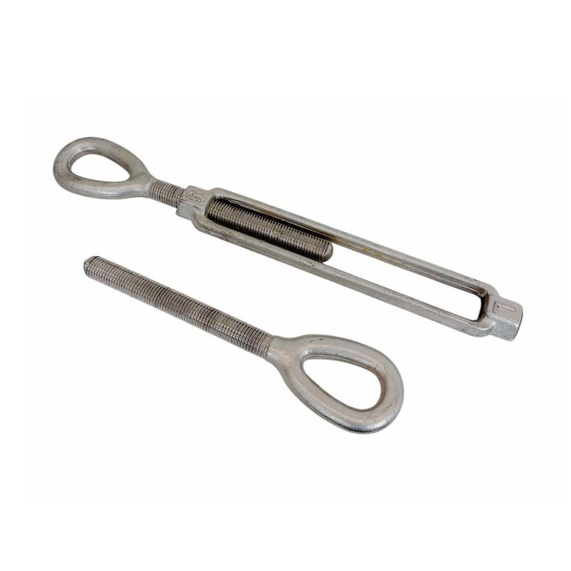 316 Stainless Steel Mil-Spec Drop Forged 1" x 12" EYE EYE Turnbuckle 8000 Lb WLL