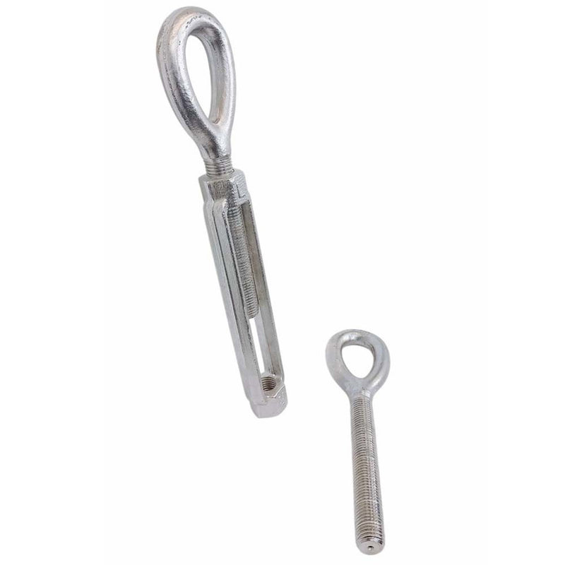 316 Stainless Steel Mil-Spec 1-1/4" x 12" EYE EYE Turnbuckle 12,500 Lb WLL