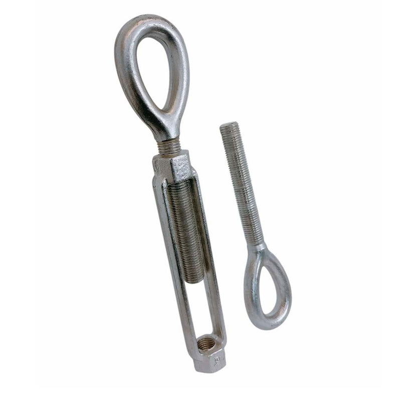 316 Stainless Steel Mil-Spec 1-1/4" x 12" EYE EYE Turnbuckle 12,500 Lb WLL