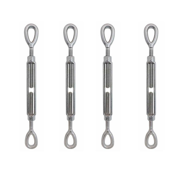 4 Pcs T316 Stainless Drop Forged Steel Mil-Spec 3/8" x 6" EYE EYE Turnbuckle