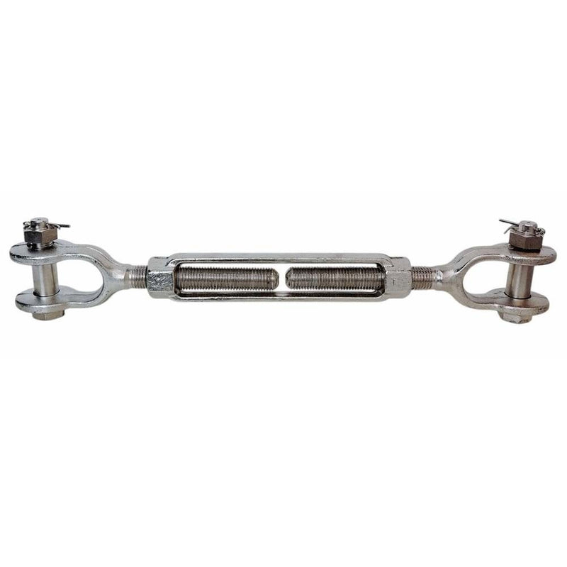 Stainless Steel T316 Mil Spec 5/8" x 6" Jaw Jaw Turnbuckle 3,500 Lbs WLL