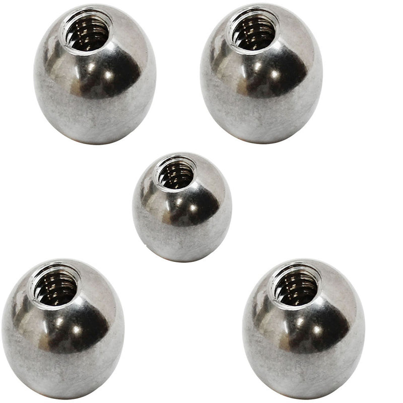 5 PC RIGHT Marine Stainless Steel 316 Ball Nut UNC Cover Bolt Threading Boat