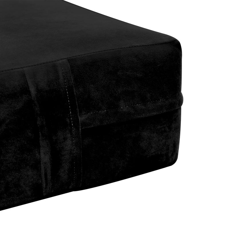 Knife Edge 6" Twin Size 80x39x6 Velvet Indoor Daybed Mattress Fitted Sheet |COVER ONLY| - AD374