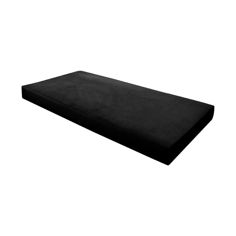 Knife Edge 6" Twin Size 80x39x6 Velvet Indoor Daybed Mattress Fitted Sheet |COVER ONLY| - AD374