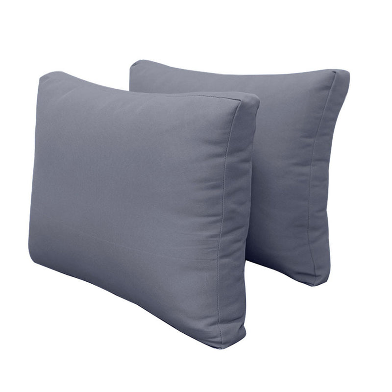 STYLE 1 - Outdoor Daybed Bolster Backrest Pillow Cushion Twin Size |COVERS ONLY|