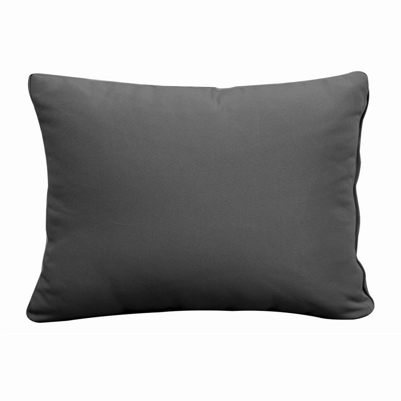 STYLE 1 - Outdoor Daybed Bolster Backrest Pillow Cushion Twin Size |COVERS ONLY|