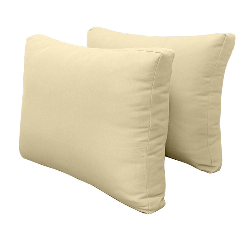 STYLE 1 - Outdoor Daybed Bolster Backrest Pillow Cushion Twin Size |COVERS ONLY|