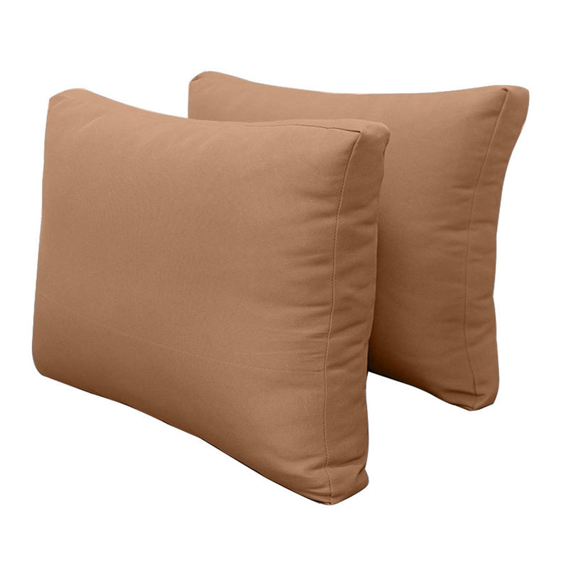 STYLE 1 - Outdoor Daybed Bolster Backrest Pillow Cushion Twin Size |COVERS ONLY|