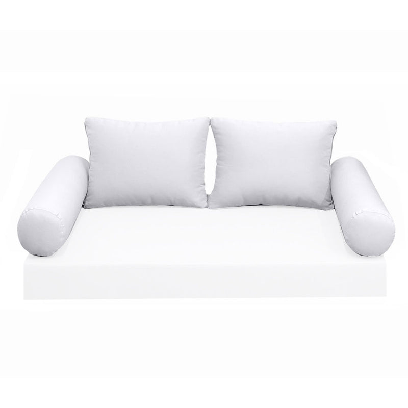 STYLE 1 - Outdoor Daybed Bolster Backrest Pillow Cushion Twin Size |COVERS ONLY|