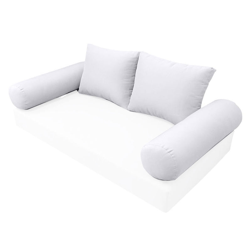 STYLE 1 - Outdoor Daybed Bolster Backrest Pillow Cushion Full Size |COVERS ONLY|