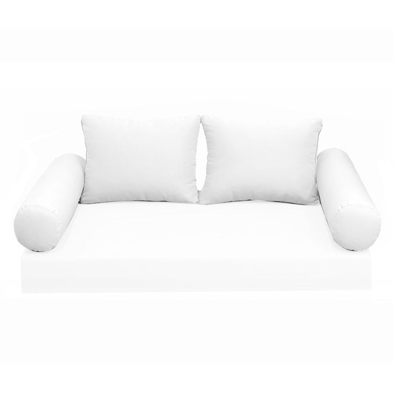 STYLE 1 - Outdoor Daybed Bolster Backrest Pillow Cushion Queen Size |COVERS ONLY|